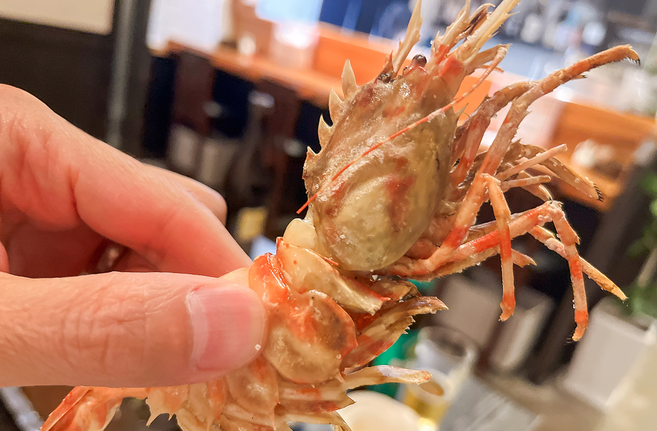 居酒屋カイロの鬼えび塩焼き