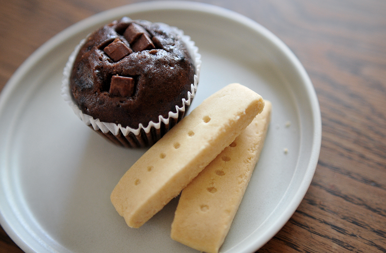 焼き菓子と珈琲のお店 時と チョコマフィンとショートブレッド