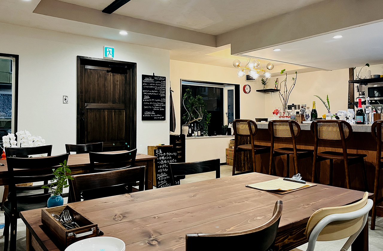 trattorìa ORBEE 店内